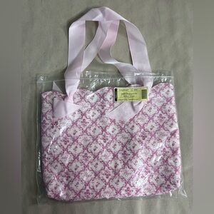 Longaberger 2009 Horizon of Hope Tote 🎀🌸 Pink Ribbon Print Bag
